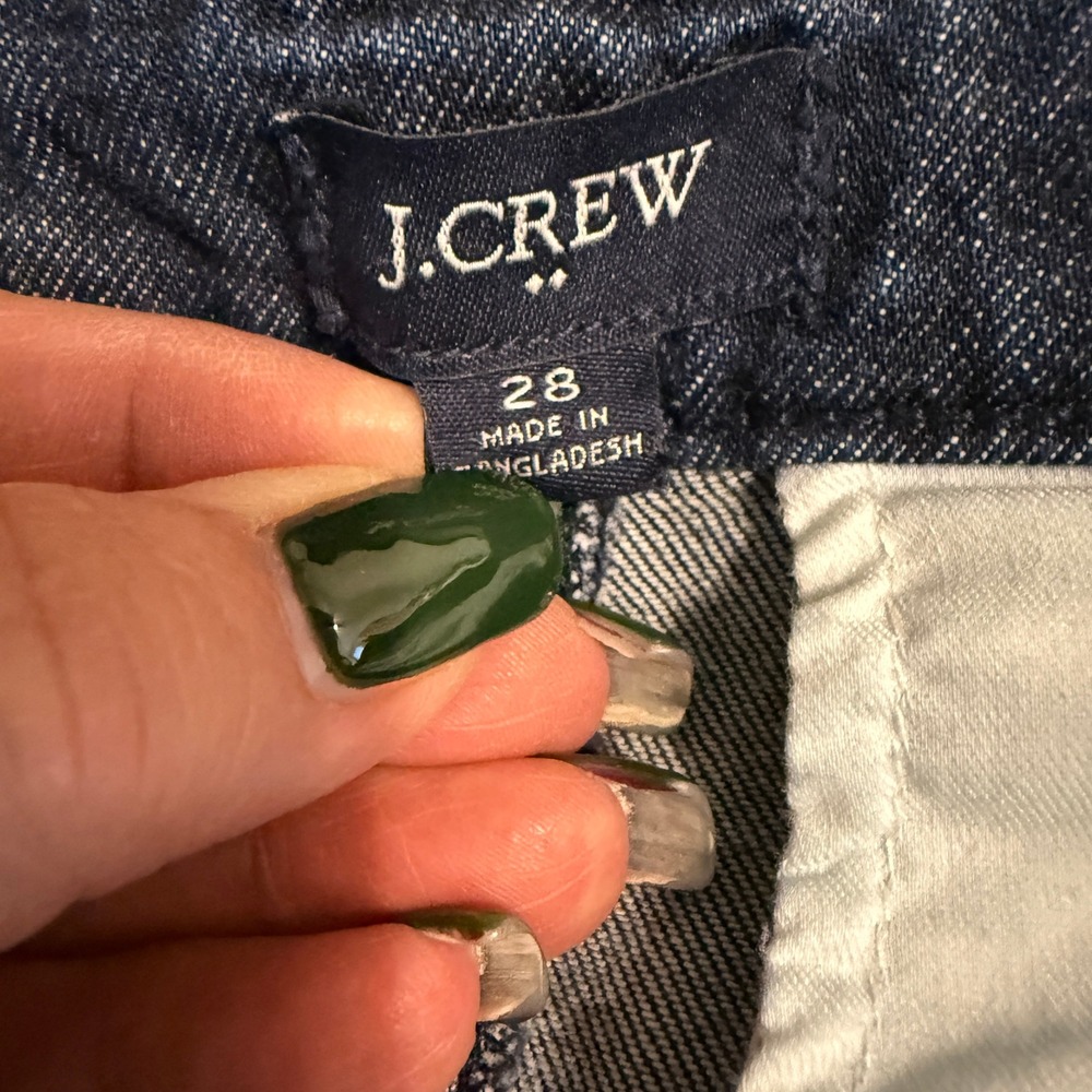 J Crew Wide Leg Denim Pants Blue Pleated Front Size 28‎ - Picture 5 of 9
